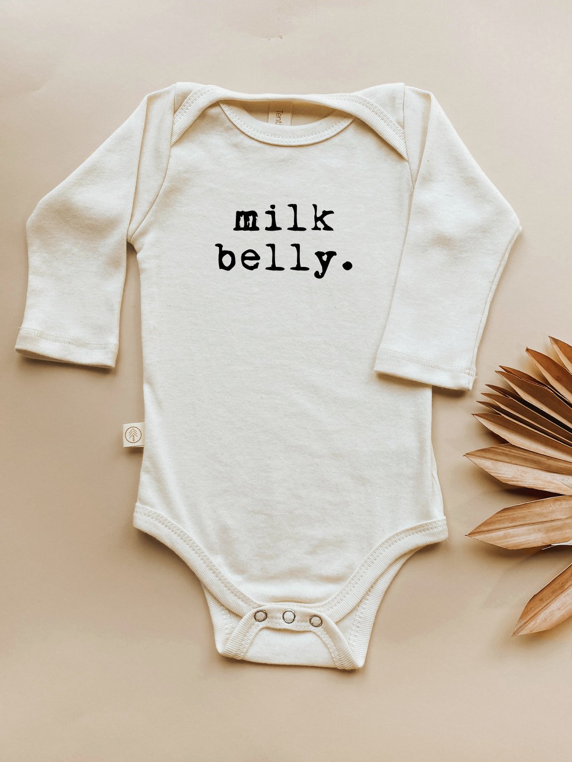 Milk Belly Organic Bodysuit Long Sleeve by Tenth & Pine, product image 5