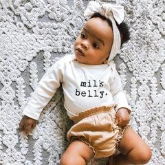 Milk Belly Organic Bodysuit Long Sleeve by Tenth & Pine, product image 6