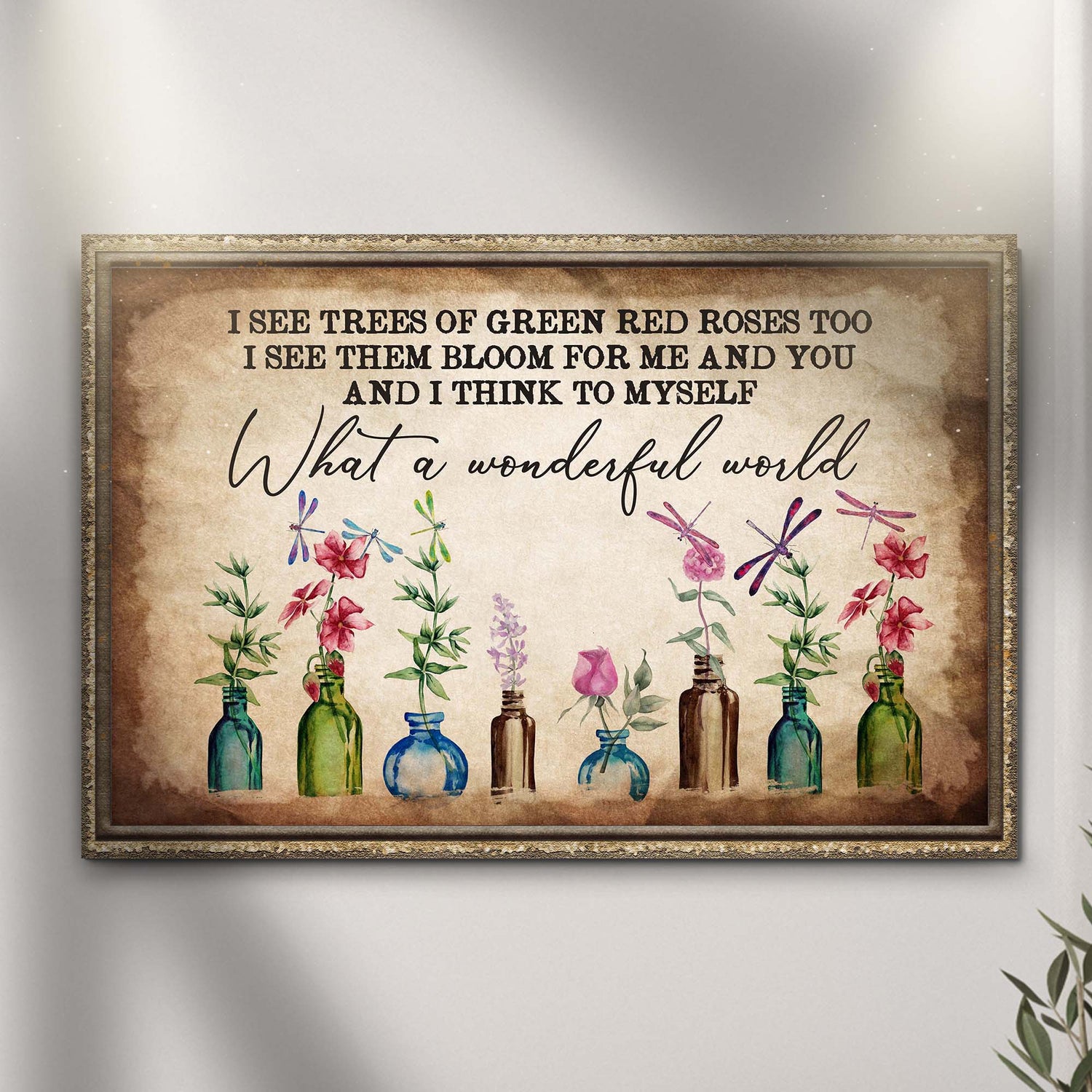 What A Wonderful World Sign X