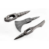 Single-Bit Bearded Axe Head with Tapered Spike Poll