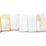 Mother of Pearl Plain Rectangle Beads, 7.5 inch