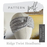 Ridge Twist Headband Pattern