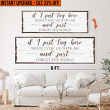 Upgrade Your 20x60 Inches 'Would You Lie With Me' Canvas To 24x72 Inches