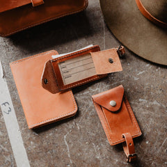 Leather Luggage Tag - USA Made by The Local Branch, product image 2