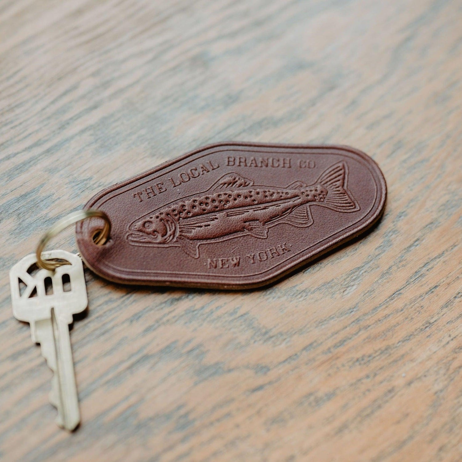 Leather Motel Key Fob - USA Made