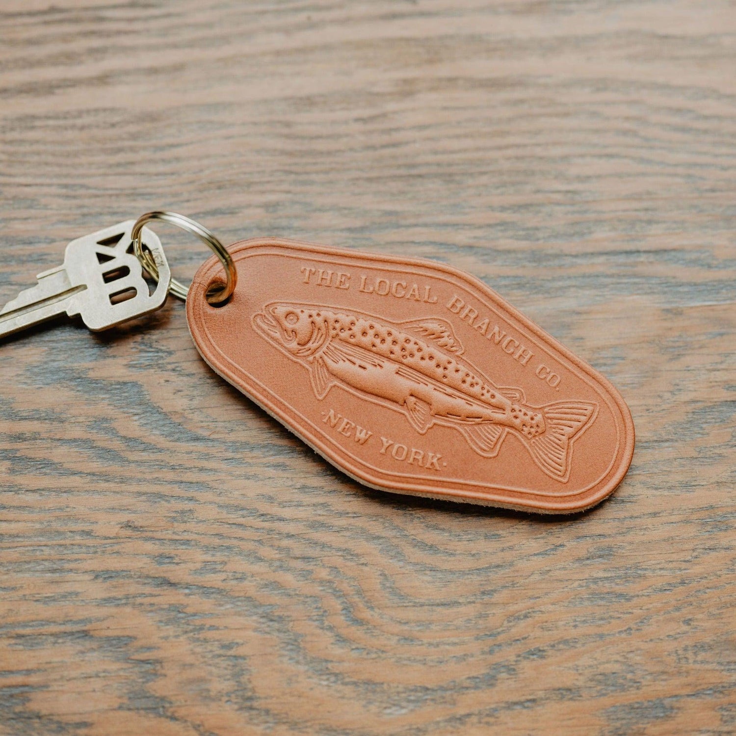 Leather Motel Key Fob - USA Made