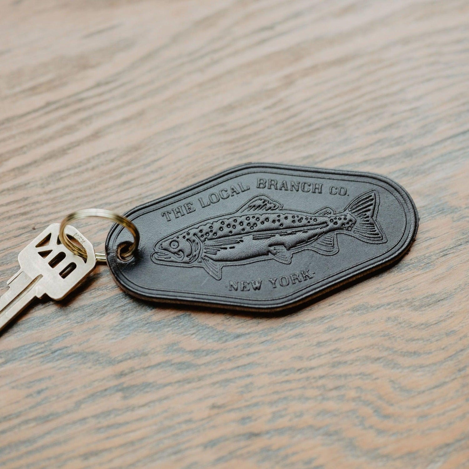 Leather Motel Key Fob - USA Made