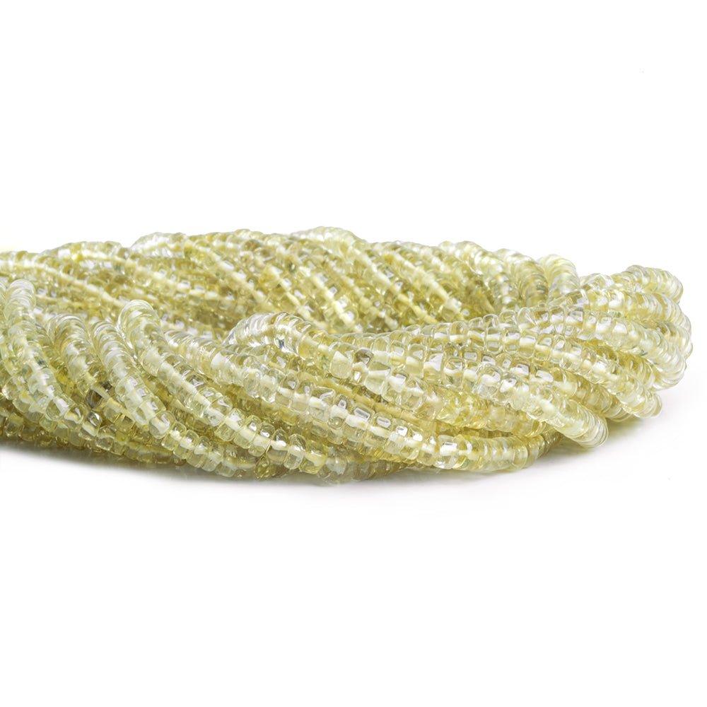 Pale Lemon Quartz Beads Plain 5mm Heshi