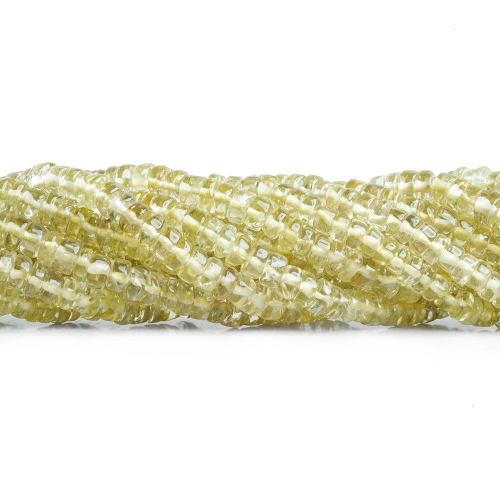 Pale Lemon Quartz Beads Plain 5mm Heshi