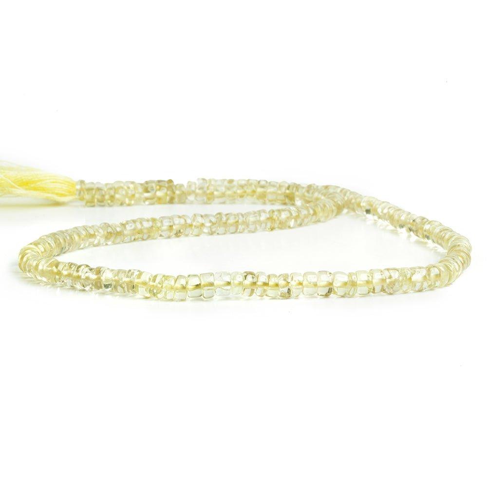 Pale Lemon Quartz Beads Plain 5mm Heshi