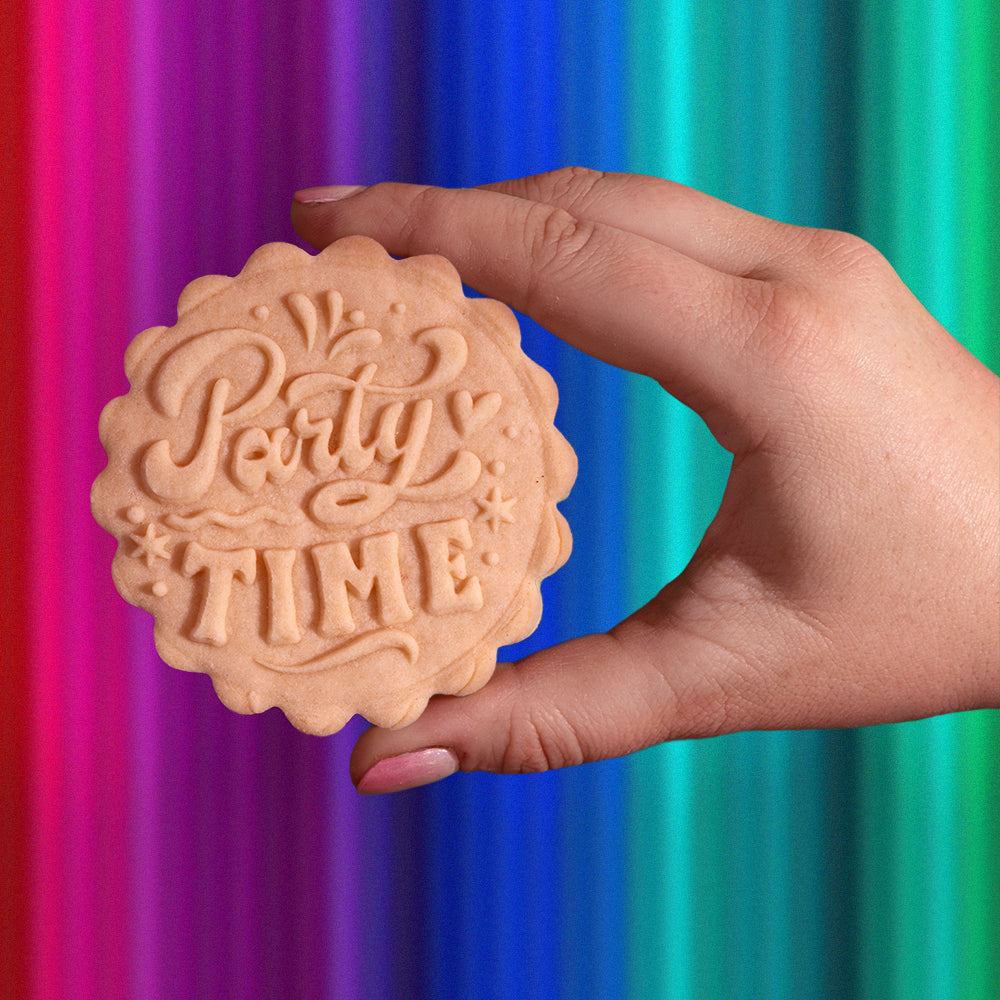 Embossed Birthday Cookie Press - 