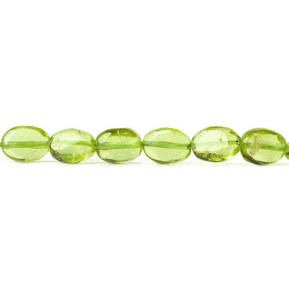 Peridot Plain Oval Beads 6x4x2mm average, 14 inches, 63 pieces