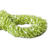 Peridot Plain Oval Beads 6x4x2mm average, 14 inches, 63 pieces