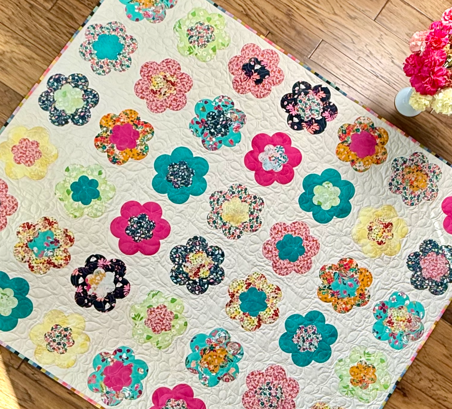 Pocket Full of Posies Quilt - Paper Print Version Mailed