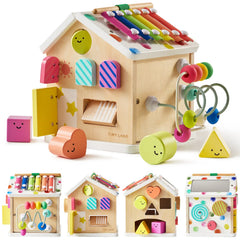 Brain & Hands Playset — Montessori Box (4–6 Months) + Activity Cube by Tiny Land INC, product image 6