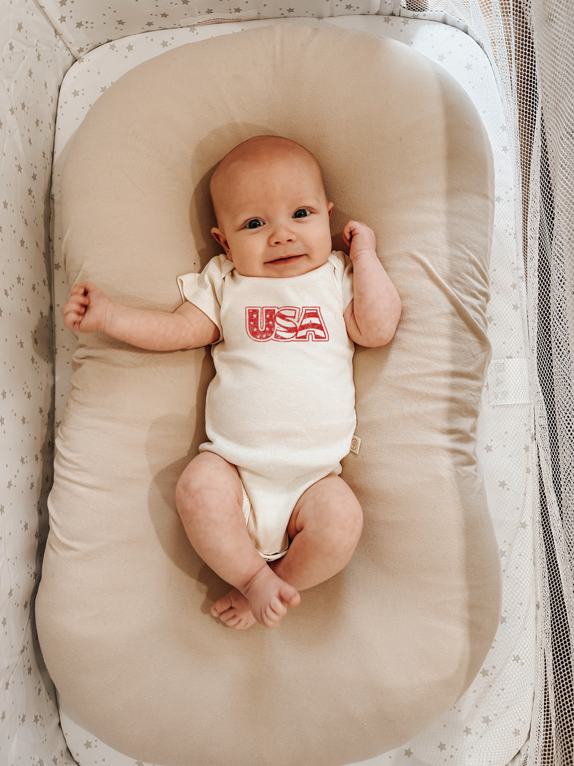 USA Organic Cotton Baby Bodysuit Short Sleeve by Tenth & Pine, product image 4