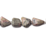 Rhodonite Beads Faceted 16-20mm Nuggets