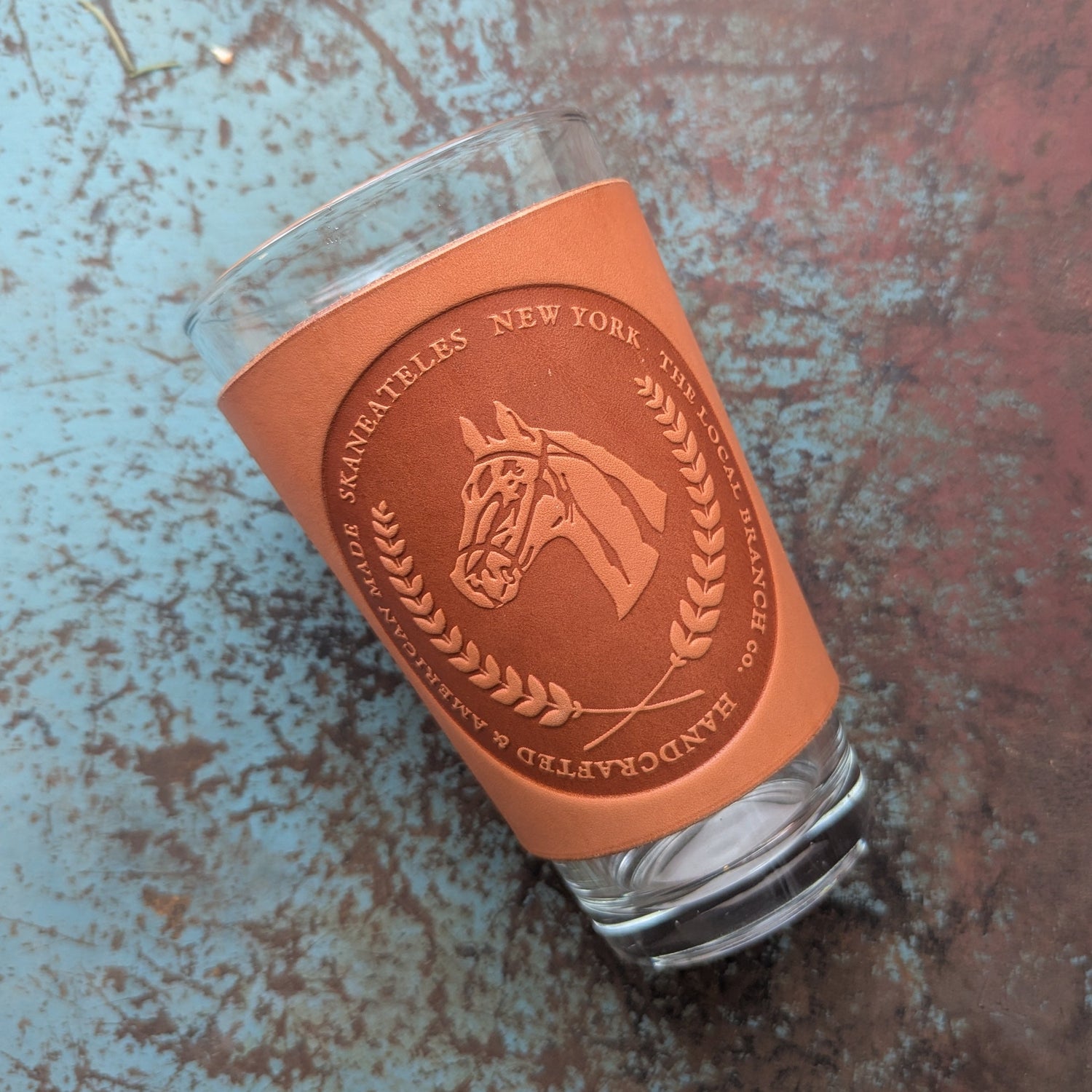 Leather Pint Glass  - USA Made
