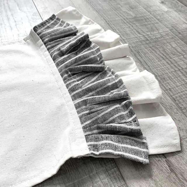 2 PANELS & RUNNER BUNDLE: RECTANGLE Holiday Panel Thanksgiving November Fall Autumn, farmhouse charcoal runner: VINTAGE SUNFLOWER PUMPKIN TRUCK / FALL BIKE +  CHARCOAL/CREAM TABLE RUNNER