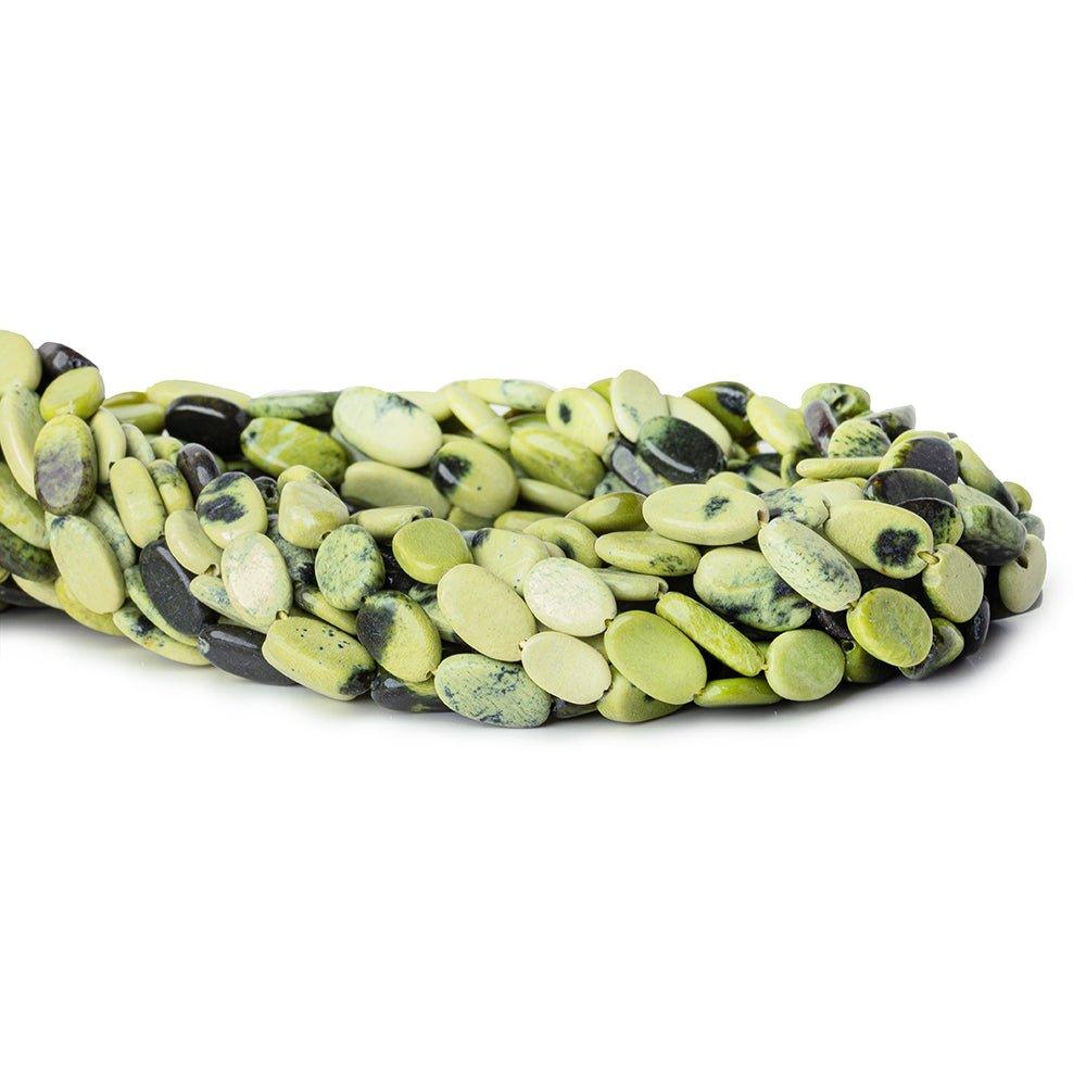 Serpentine Plain Oval Beads, 8 inch