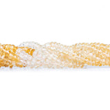 3mm Shaded Citrine Faceted Rondelle