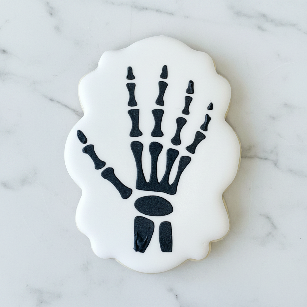 Skeleton Hand Cookie Stencil