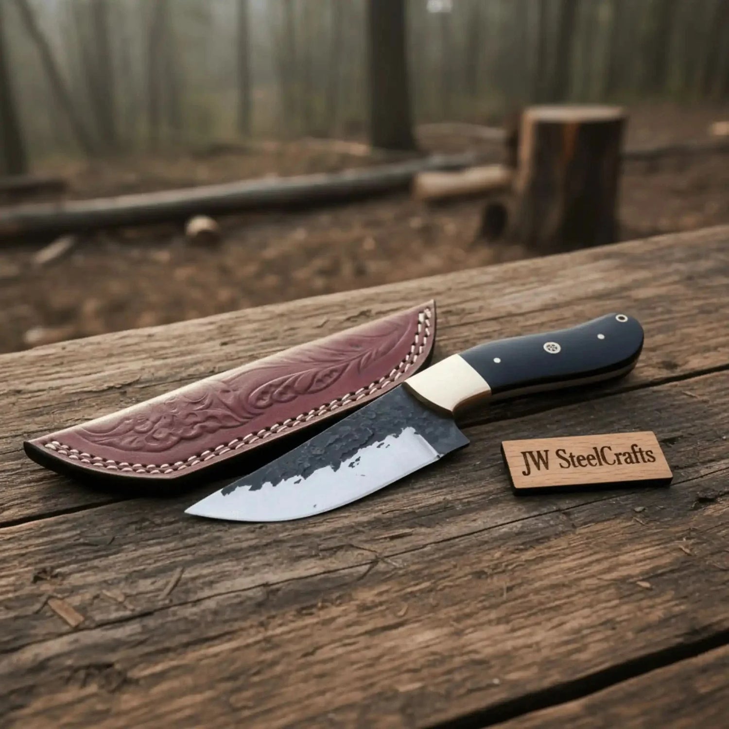 Handmade Knife - High Carbon Steel Blade & Ox Horn Handle