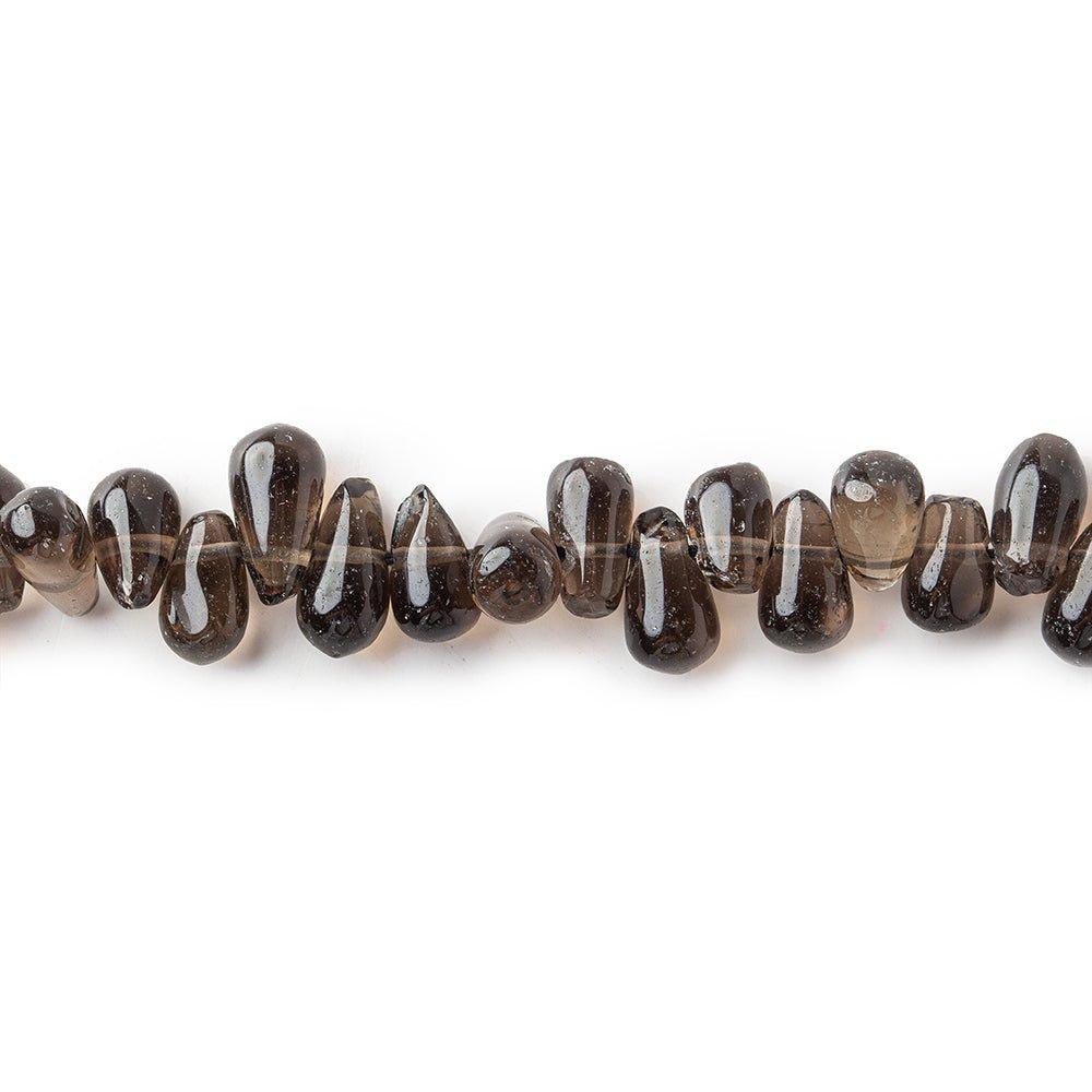 Smoky Quartz Plain Top Drilled Teardrops