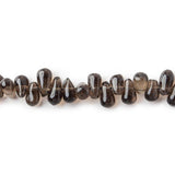 Smoky Quartz Plain Top Drilled Teardrops