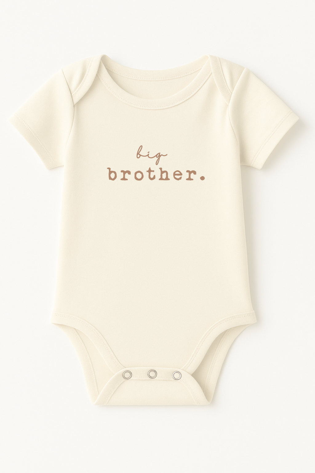 Big Brother Clay Organic Cotton Short Sleeve Baby Bodysuit by Tenth & Pine