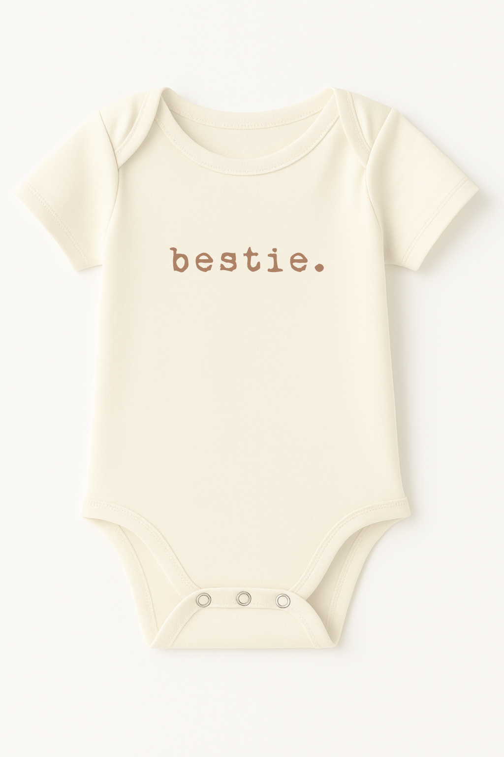 Bestie Clay Organic Cotton Baby Bodysuit Short Sleeve by Tenth & Pine