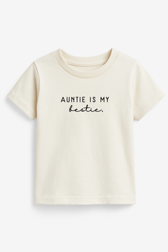 Auntie is my Bestie Organic Kids T-shirt by Tenth & Pine