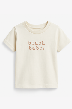 Beach Babe Clay Organic Cotton Short Sleeve Toddler T-Shirt by Tenth & Pine