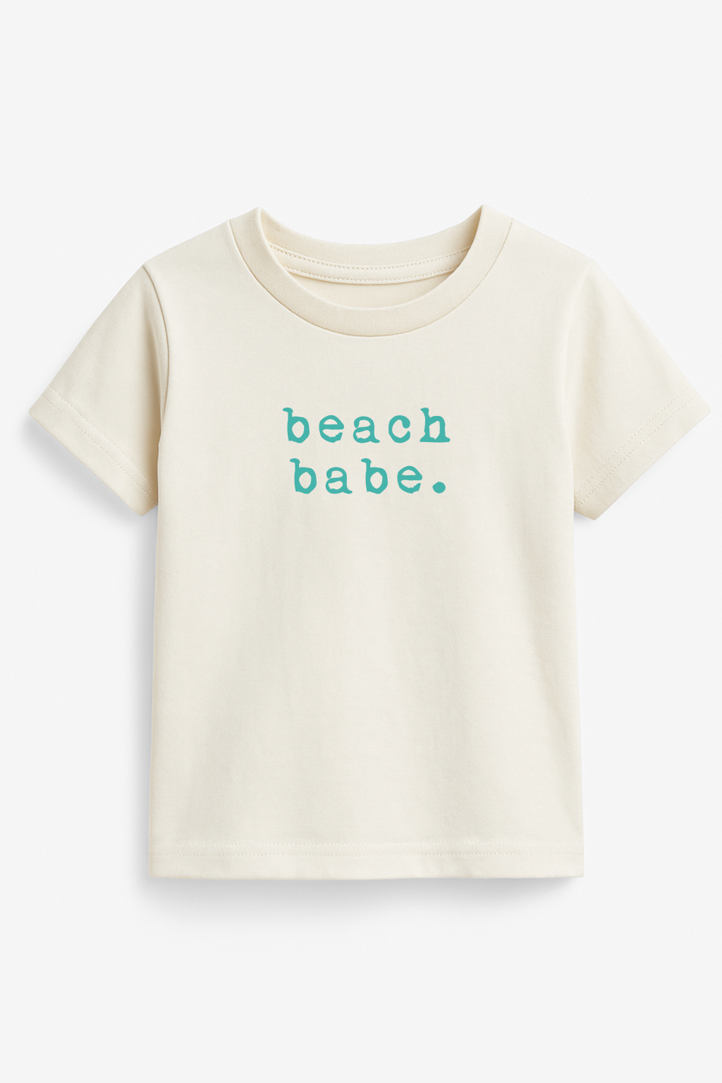 Beach Babe Seafoam Organic Cotton Short Sleeve Toddler T-Shirt by Tenth & Pine