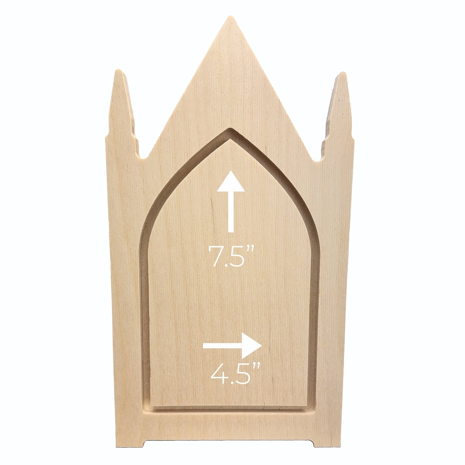 Trekell Gothic Steeple Floater Panel - Wooden Painting Canvas + Frame
