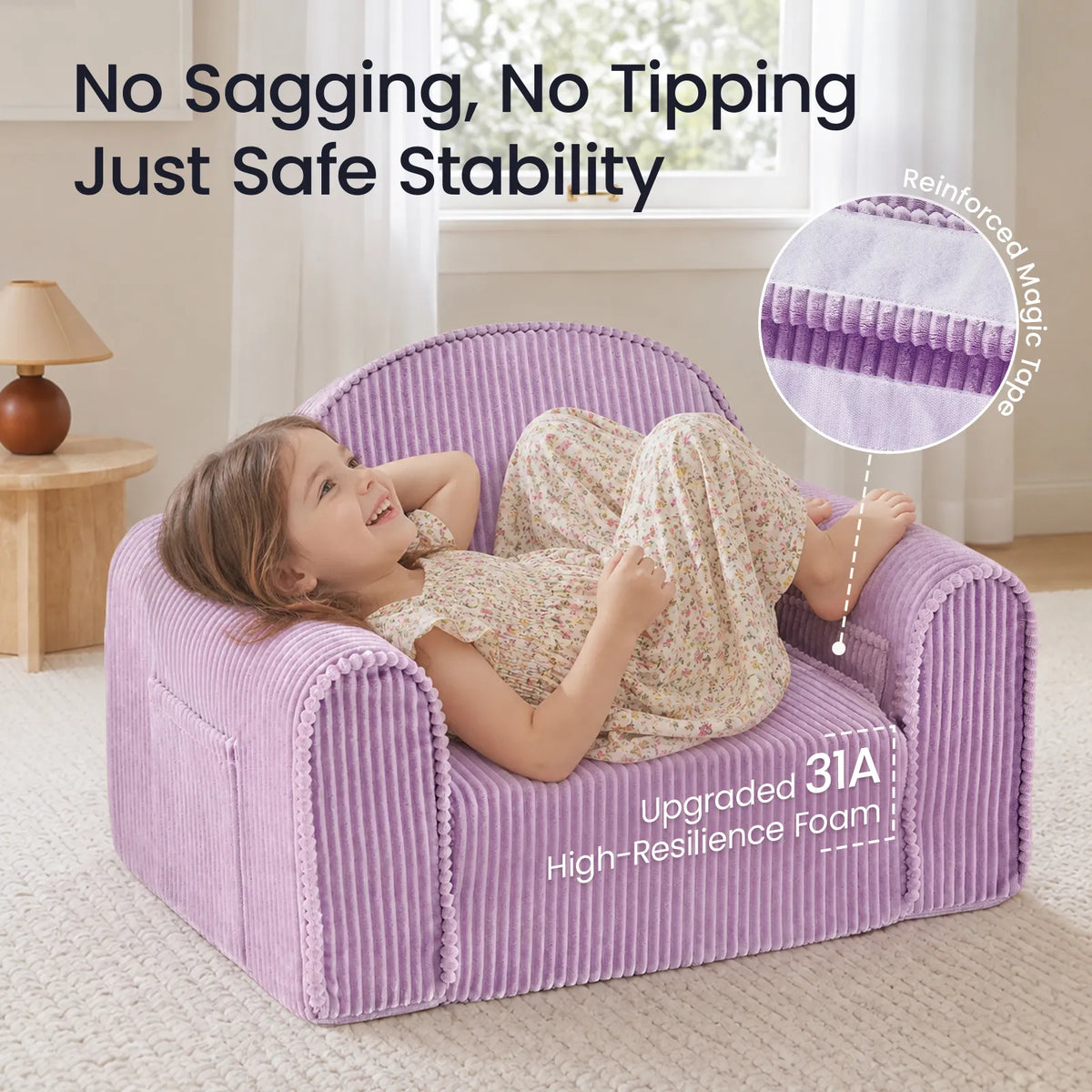 Tiny Land® GentleSnug Corduroy Kid Chair by Tiny Land INC, product image 18