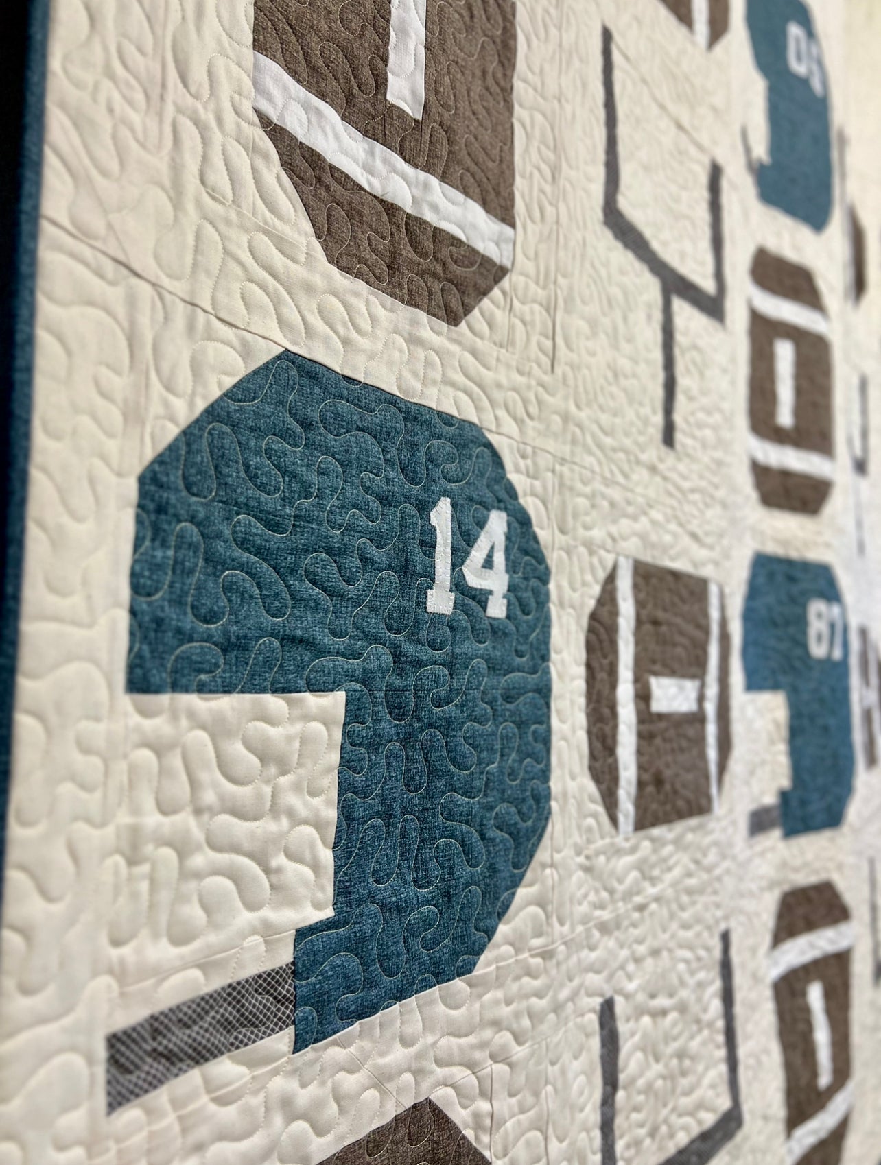 Team Football Quilt Pattern - Paper Print Version