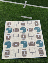 Team Football Quilt Pattern - Paper Print Version