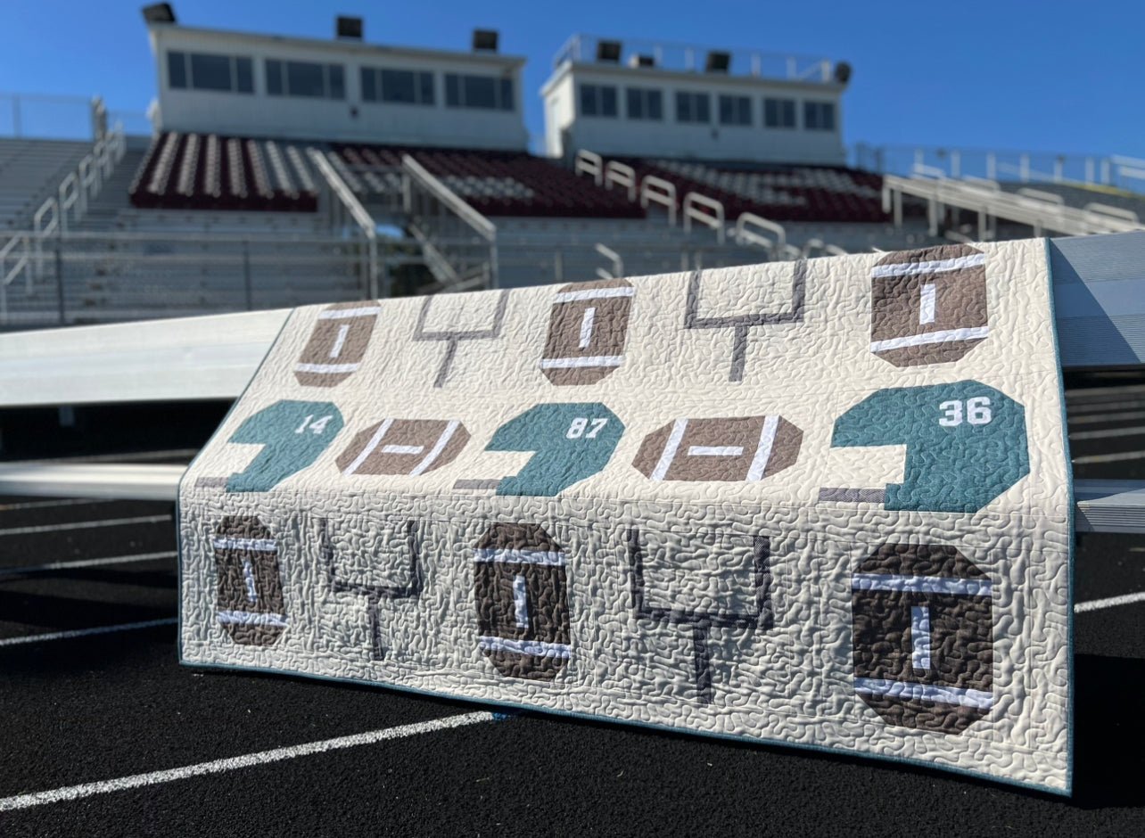 Team Football Quilt Pattern - Paper Print Version