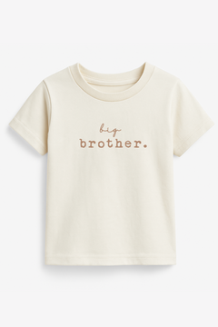 Big Brother Clay Organic Cotton Short Sleeve Toddler T-Shirt by Tenth & Pine