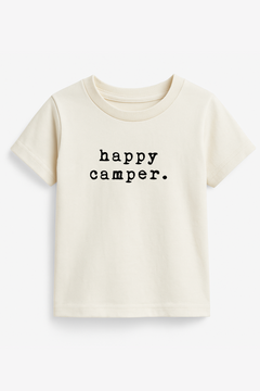 Happy Camper Organic Cotton Short Sleeve Toddler T-Shirt by Tenth & Pine