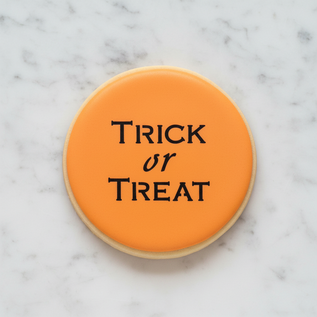 Trick or Treat Cookie Stencil