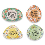 Uplifting Painted Art Rocks | Decorative Resin Stones with Inspirational Messages