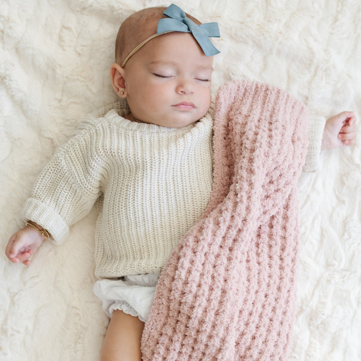 Waffle Knit Mini Blankets by Saranoni, product image 2