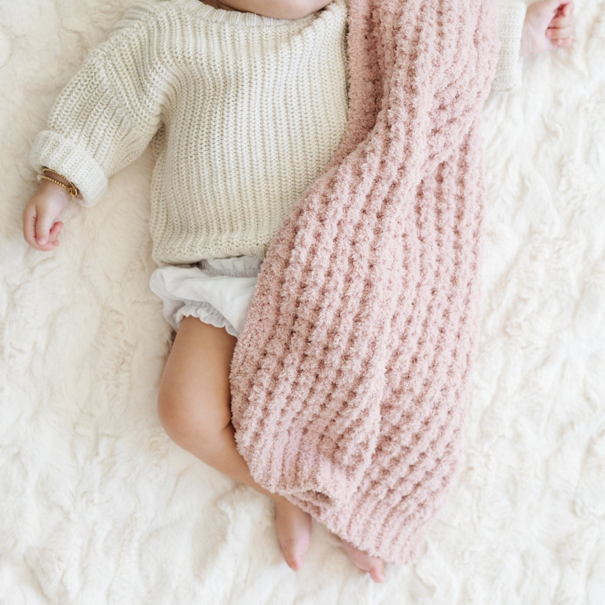 Waffle Knit Mini Blankets by Saranoni, product image 5