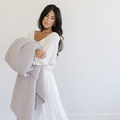 Waffle Knit Throw Blankets by Saranoni, product image 6