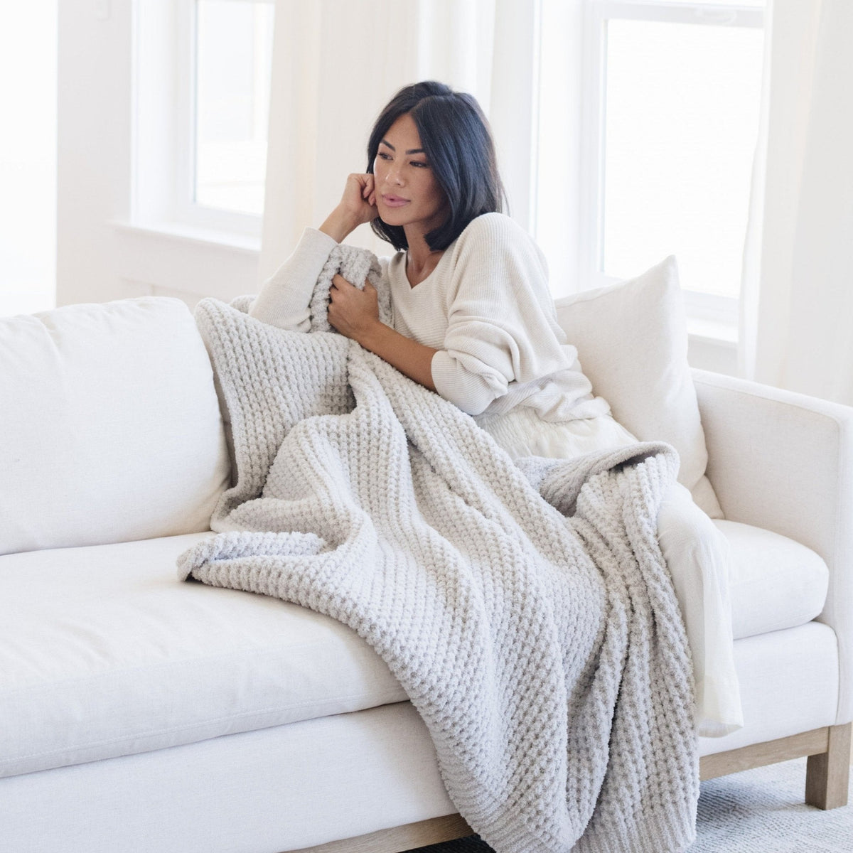 Waffle Knit Throw Blankets by Saranoni, product image 11