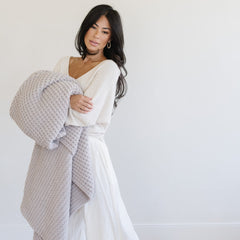 Waffle Knit XL Throw Blankets by Saranoni, product image 6