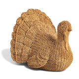 Wicker-Style Resin Turkey Centerpiece